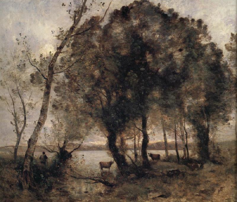 Jean Baptiste Camille  Corot The lake china oil painting image